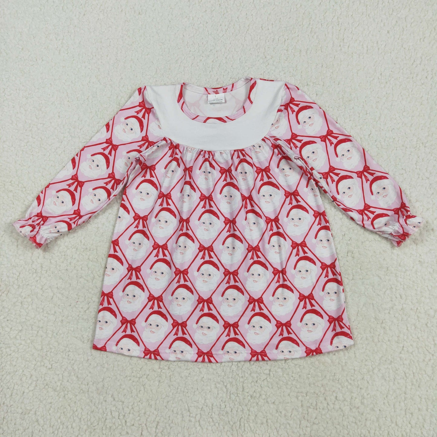 GLD1136 Christmas cane girl dress 202507 RTS