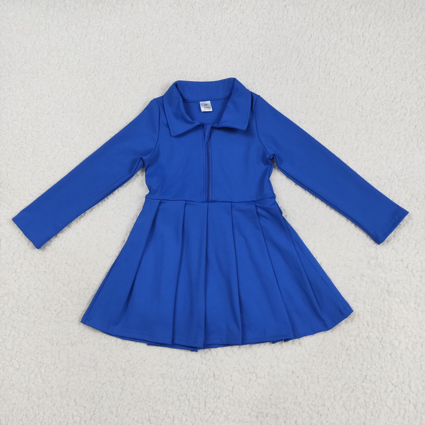 GLD1144 solid zipper yoga girl dress 202507 RTS