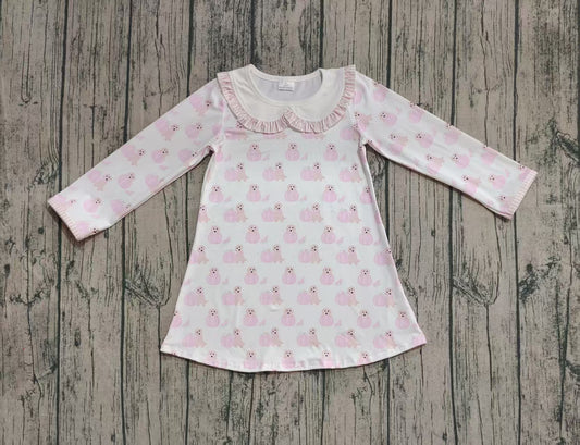 GLD1157 dog pumpkin girl dress 202508  preorder