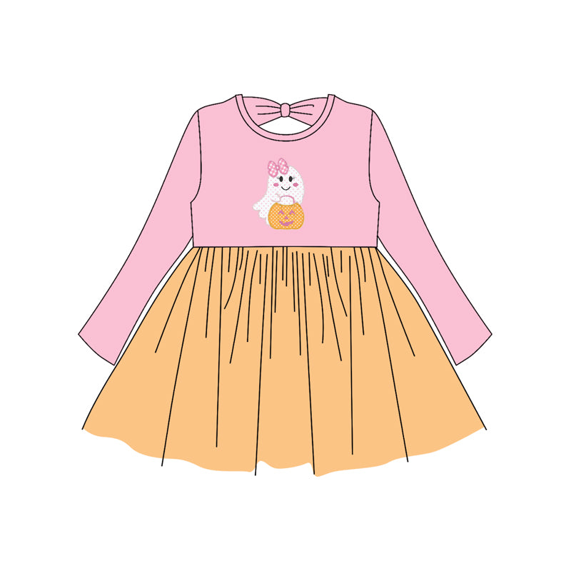 GLD1163 Halloween  girl dress 202507 preorder
