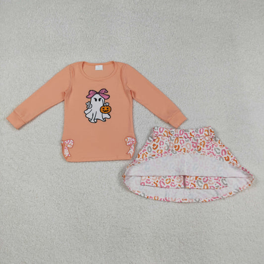 GLD1174 embroidery Thanksgiving girl dress 202509 RTS