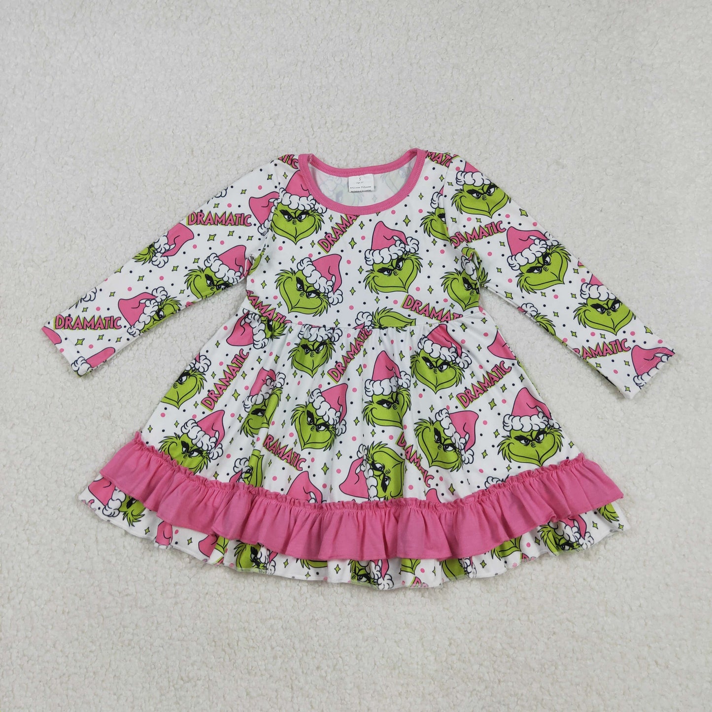 GLD1234 Ginch Christmas girl dress 202509 RTS