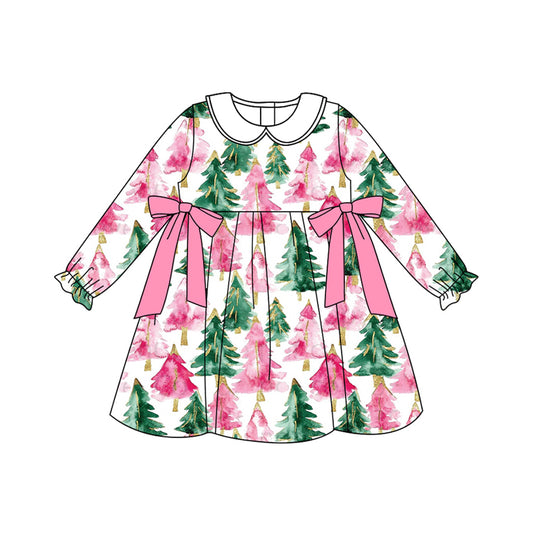 GLD1246 Christmas tree western  kids boy outfit 202507 preorder