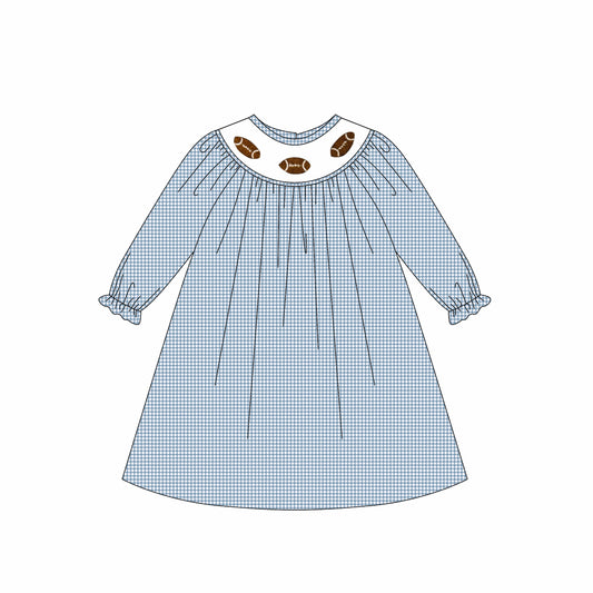 GLD1247  western football girl dress 202507  preorder
