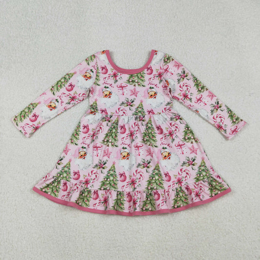 GLD1252 Christmas bow Halloween girl dress 202509 RTS