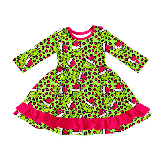 GLD1253  Christmas grinch girl dress 202508 preorder