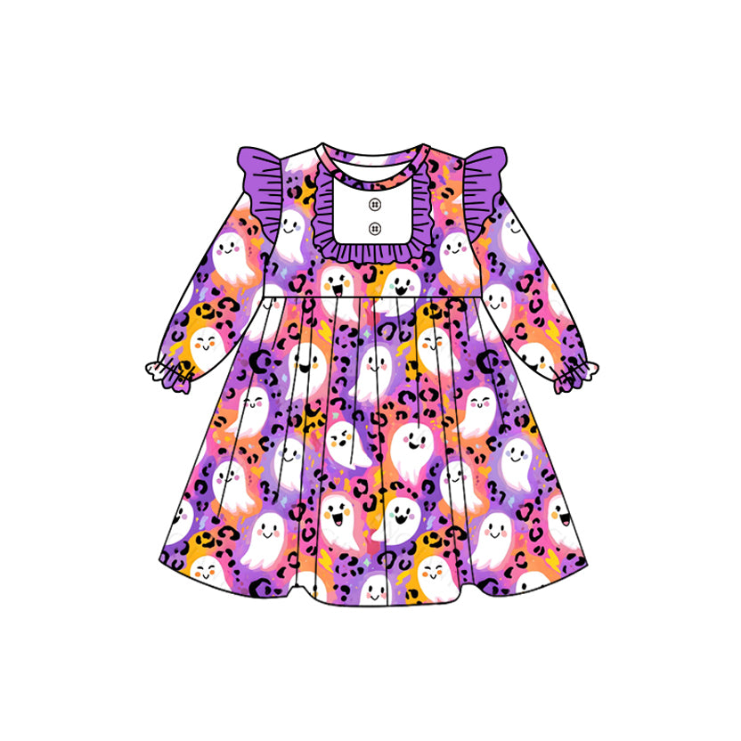 GLD1265 Boo Halloween  girl dress 202508 preorder