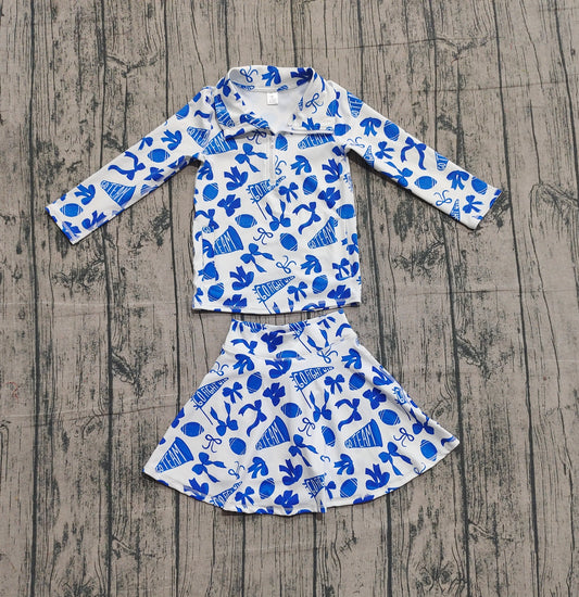 GLD1283 cheer go team bow Yoga westen skirt girl dress  OUTFIT 202509 preorders