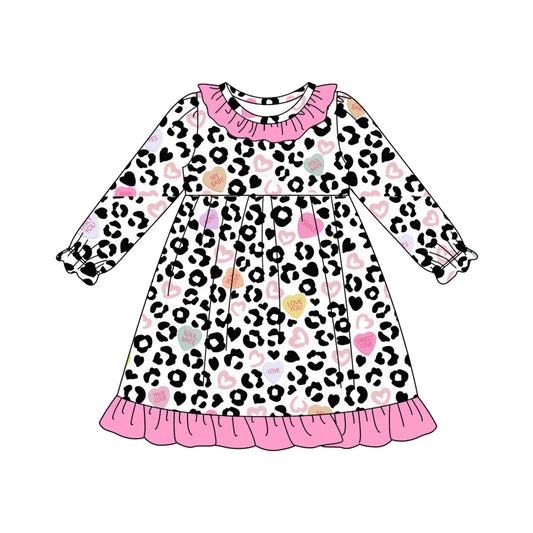 GLD1290 leopard love western girl dress 202509  preorder