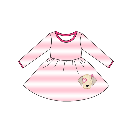 GLD1298  dog girl dress 202508 preorder