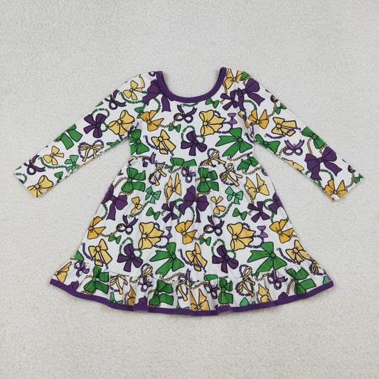 GLD1320-XS-3XL  Mardi  Gras girl dress 202509 RTS