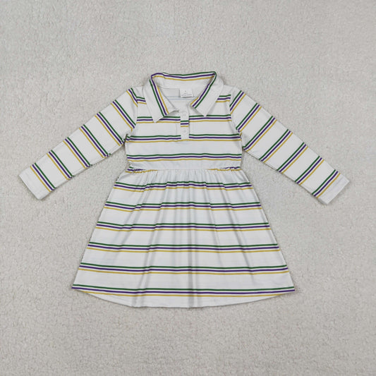 GLD1331 STRIPE girl dress 202510 RTS