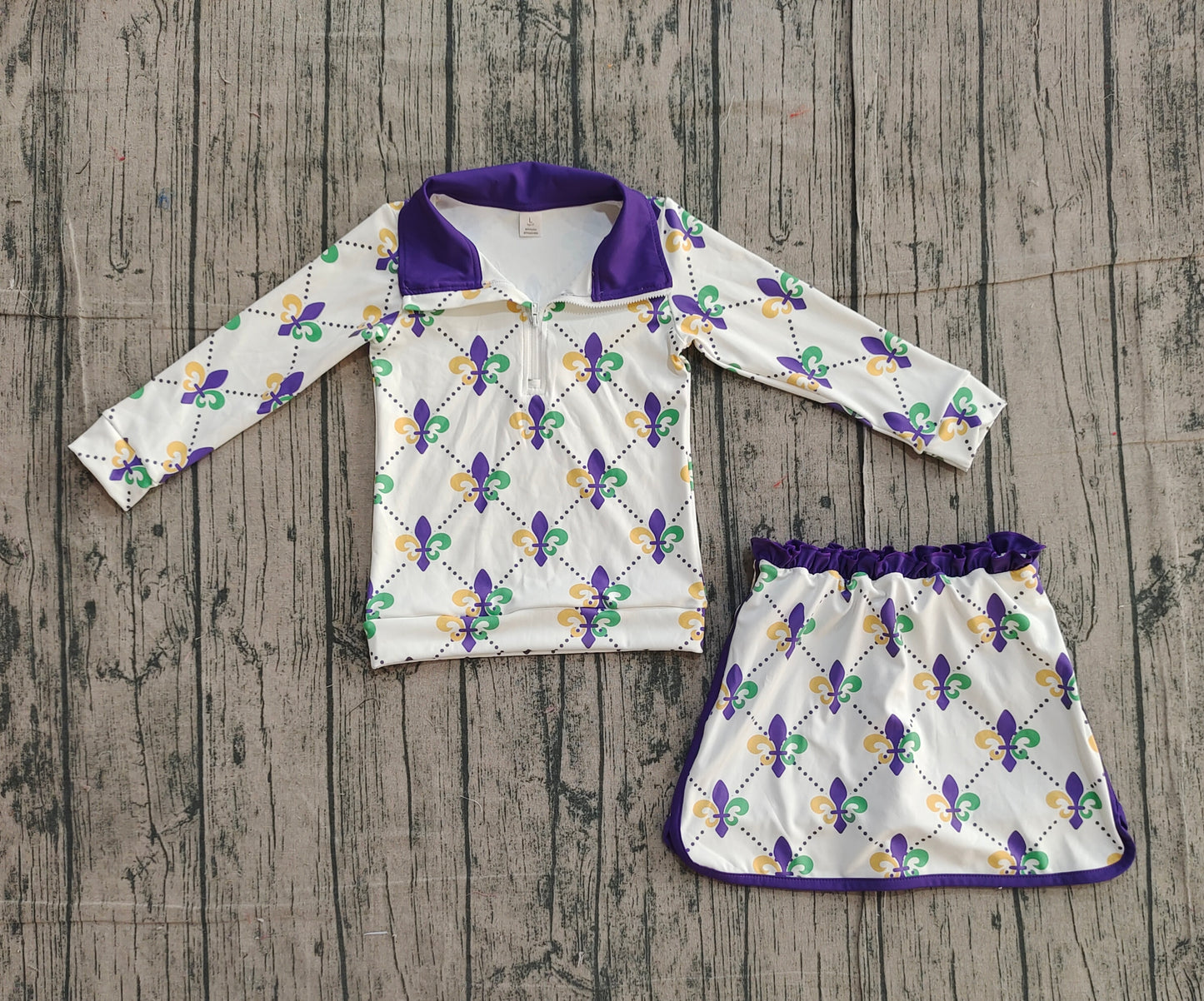 GLD1360 yoga  Mardi Gras sibling outfit 202511 preorder