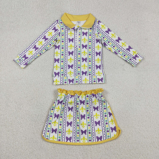 GLD1363 yoga bow Mardi Gras sibling outfit 202512 rts