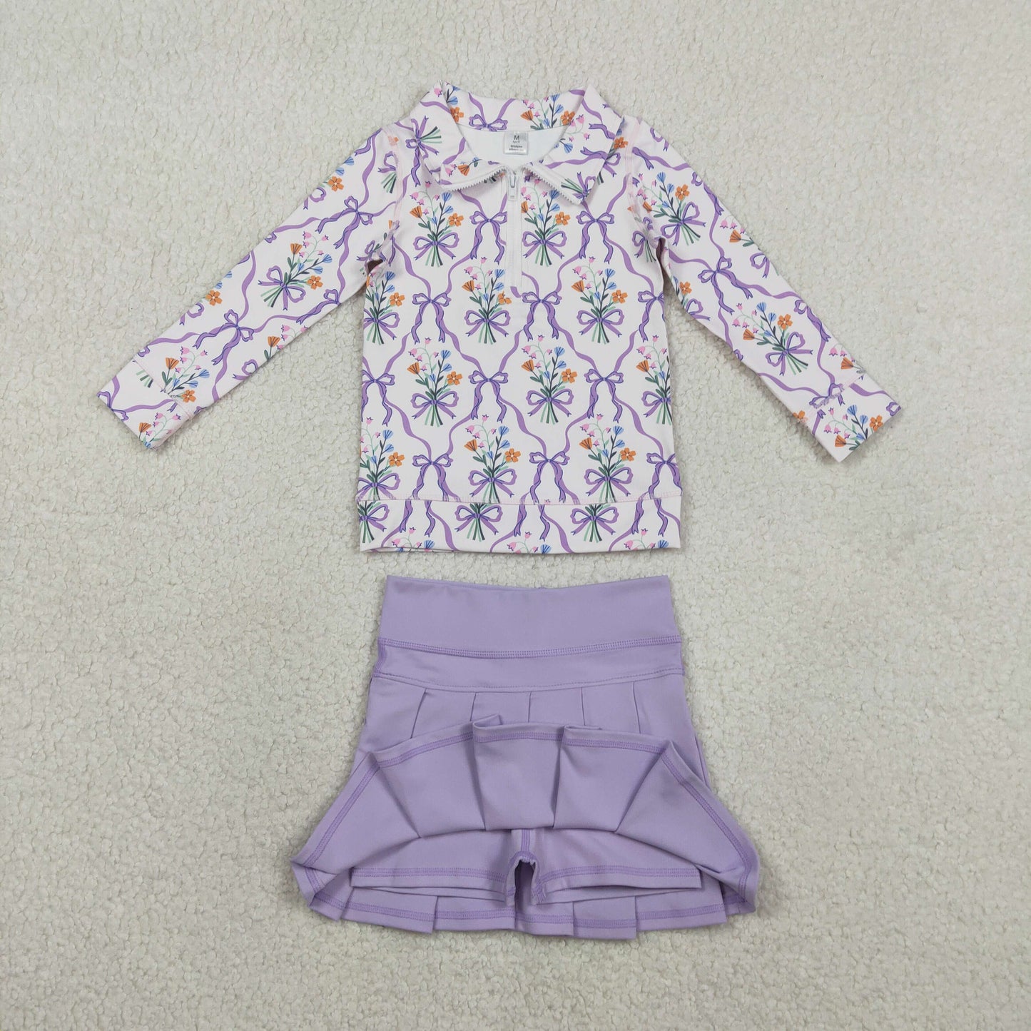 GLD1416瑜伽组合 Yoga flower kids girl outfit Skirt 202601 RTS