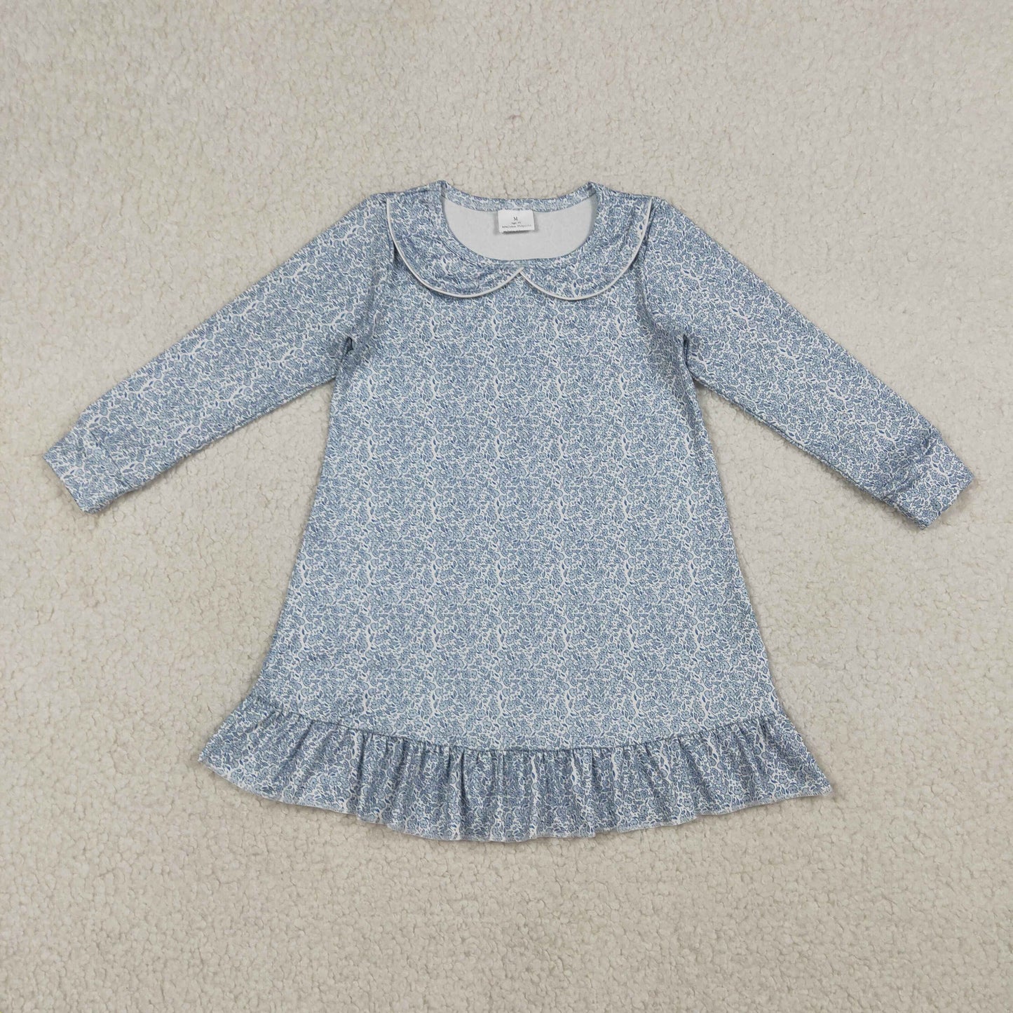 GLD1424 BLUE girl dress 202603 RTS