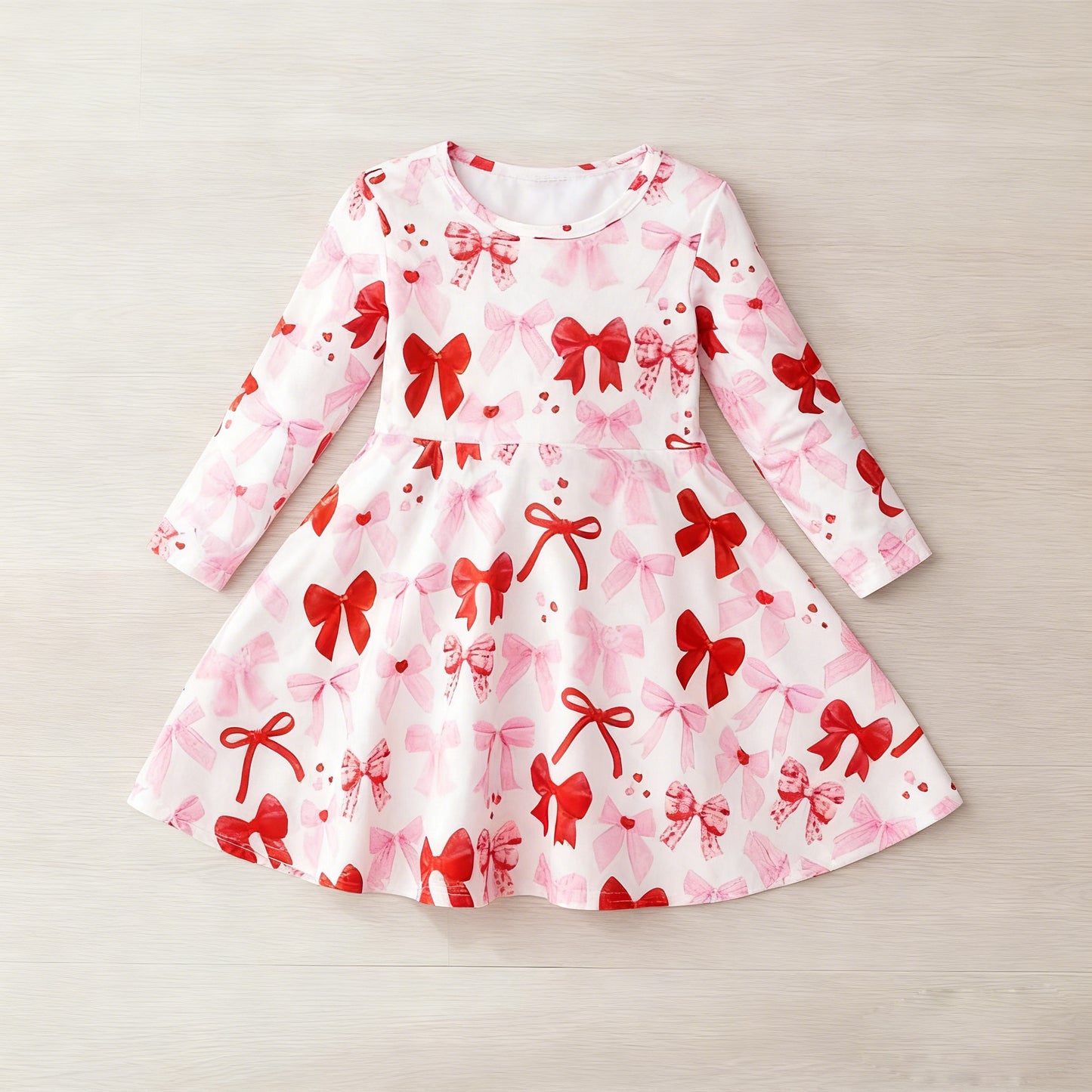 GLD1553 bow flowers girl dress 202511 preorder