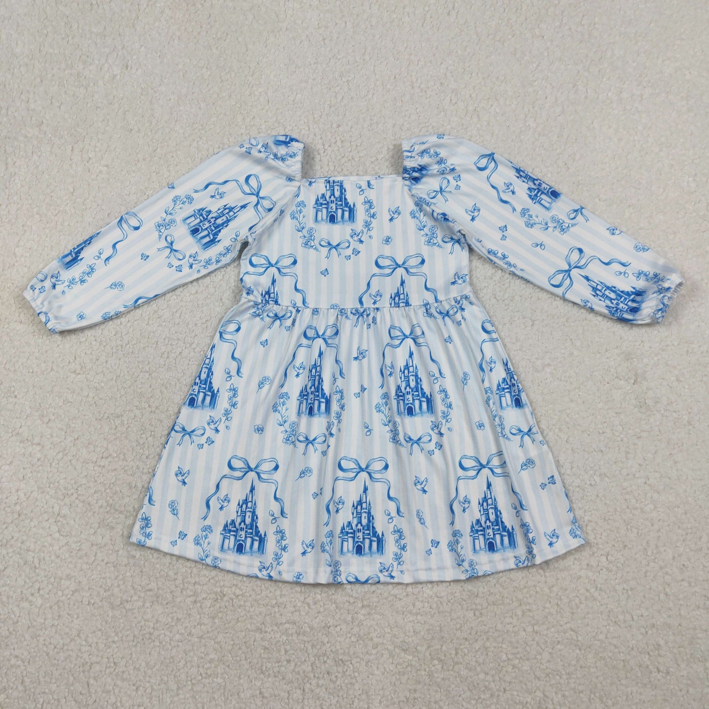 GLD1567 castle princess girl dress 202601 RTS