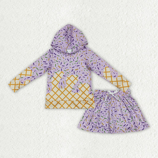 GLD1579组合 PURPLE splatter ice cream drip GIRL  outfit 202512 RTS