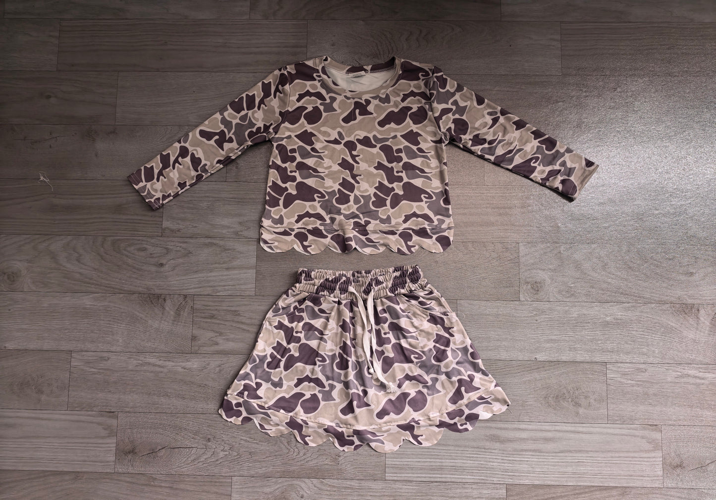 GLD1614组合 scallop camo  GIRL summer outfit 202604  preorder