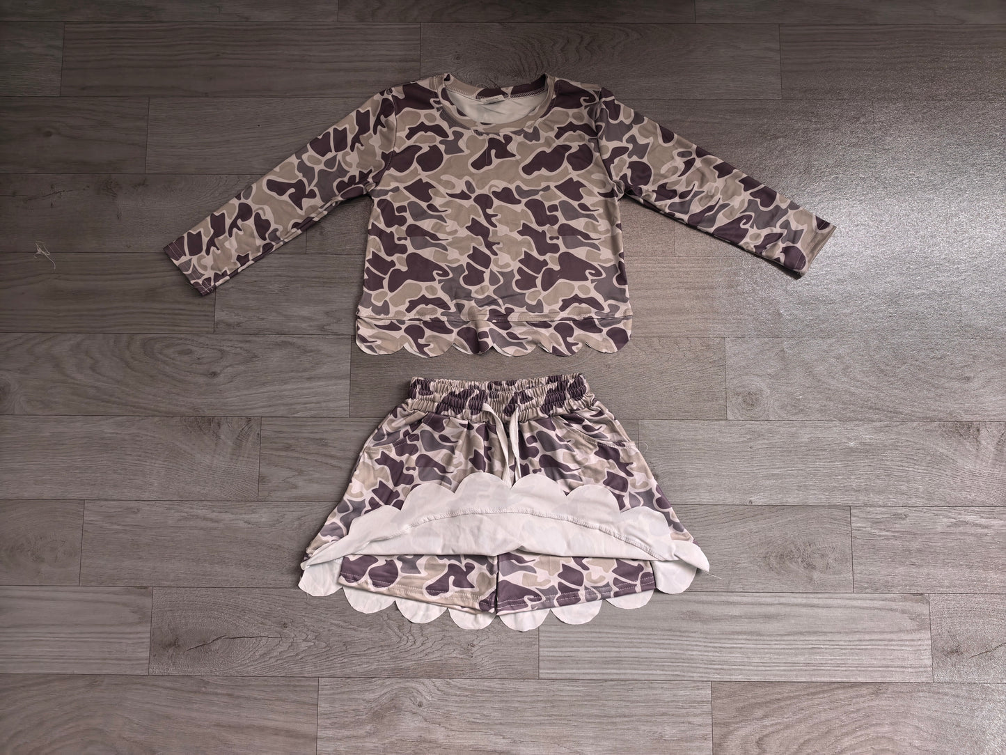 GLD1614组合 scallop camo  GIRL summer outfit 202604  preorder