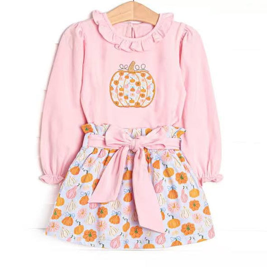 GLD1641 Halloween pumpkin western girl outfit RTS 202619 preorder