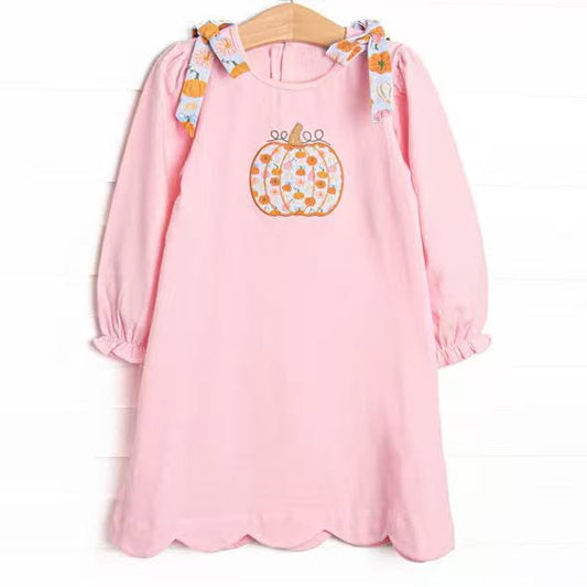 GLD1642  Halloween pumpkin western girl dress RTS 202619 preorder