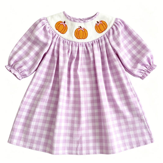 GLD1649 Halloween pumpkin western girl dress RTS 202619 preorder