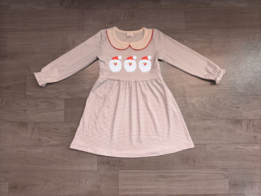 RTS GLD1673 Cartoon Embroidery Peter Pan Collar Girls Dress 202608