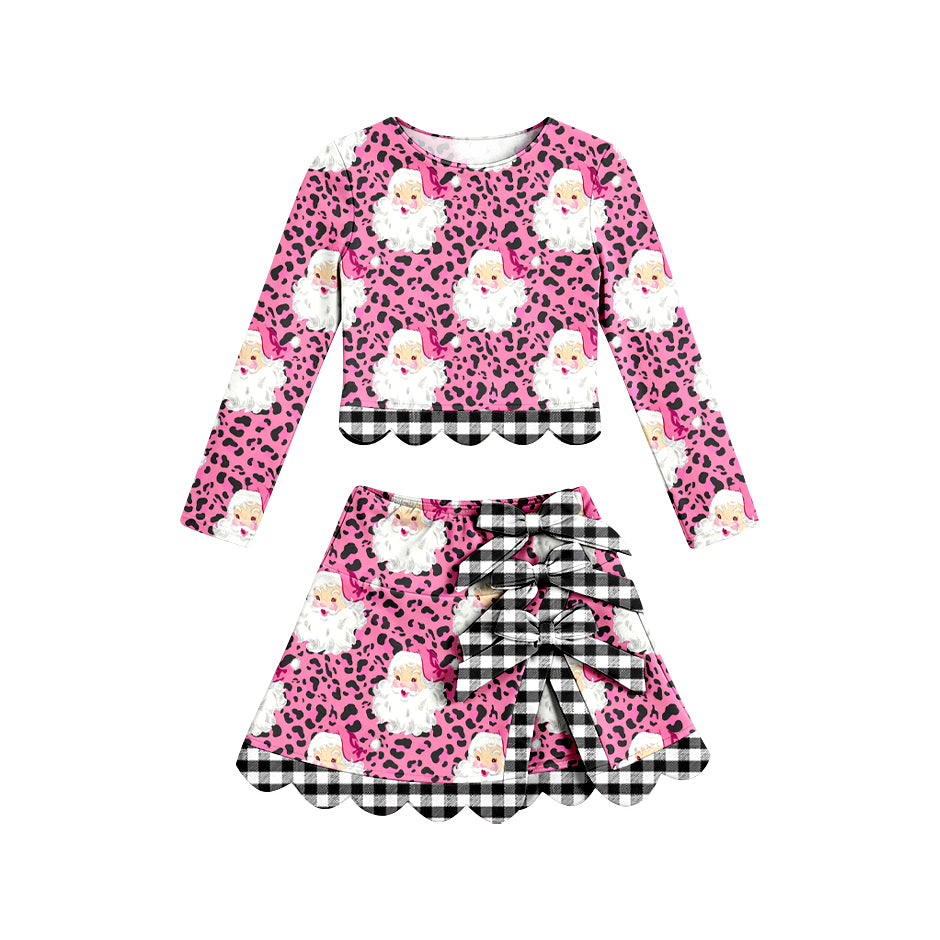 GLD1675  yoga scallop  Christmas santa girl  outfit skirt  202607 preorder