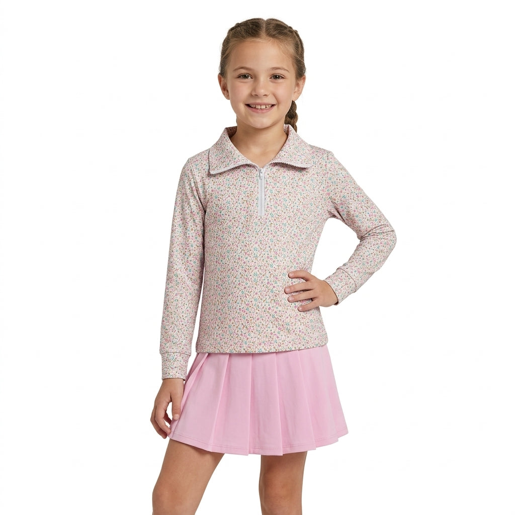 NO MOQ RTS GLD1814-bundle，GT1145+GLK0088-Yoga BOW flower kids girl outfit Skirt 202609