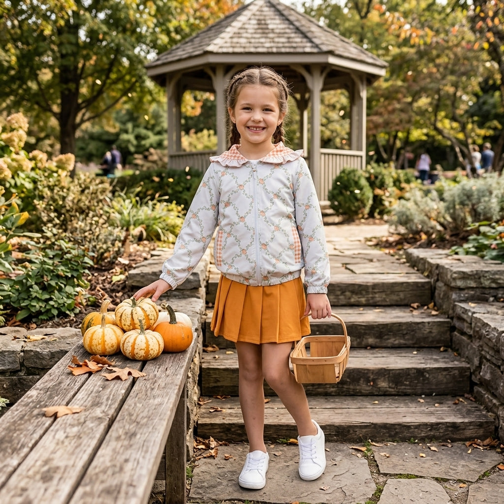 NO MOQ RTS GLD1816-bundle，GT1662+GLK0109-Yoga BOW flower kids girl outfit Skirt 202609