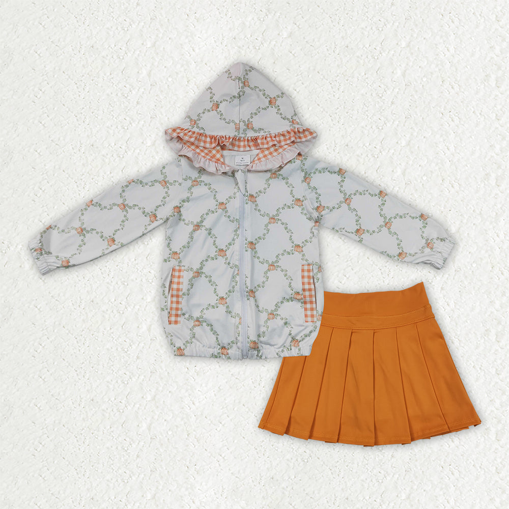 NO MOQ RTS GLD1816-bundle，GT1662+GLK0109-Yoga BOW flower kids girl outfit Skirt 202609