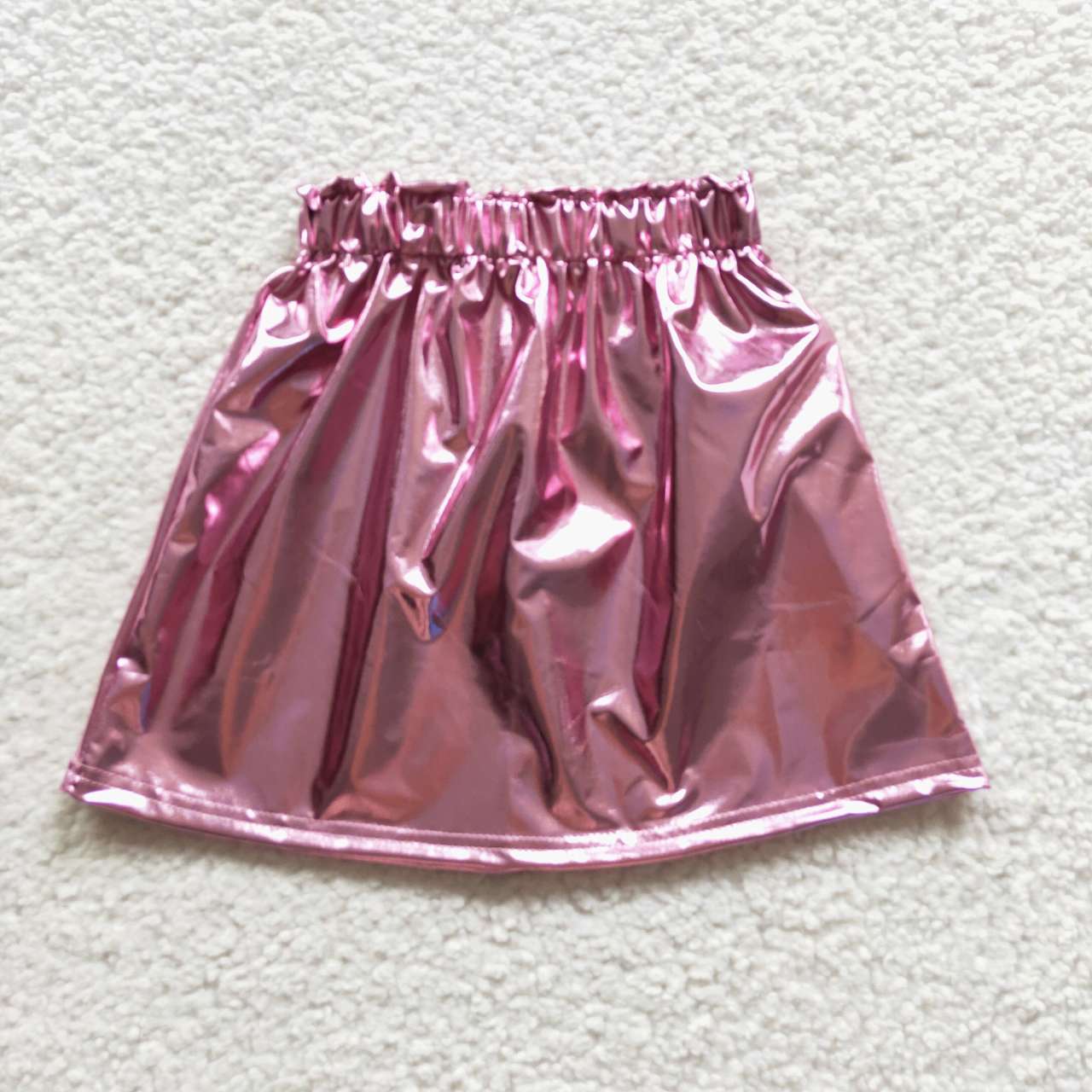 GLK0014 girl leather pink purple skirt 20230612 RTS