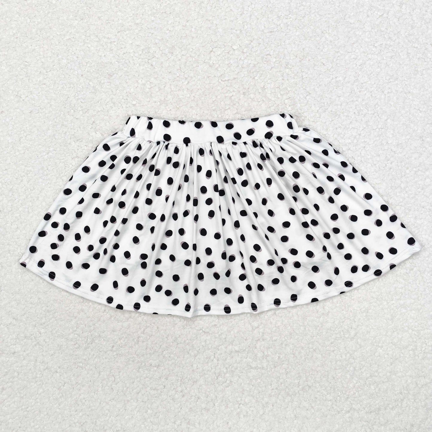 GLK0031  sibling Black dots  girl skirt 202409 RTS