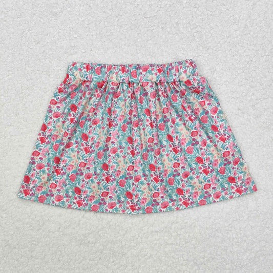 GLK0032 sibling tulle Christmas plaid red girl skirt 202409 RTS