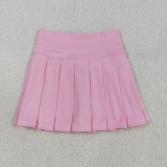 GLK0088 yoga pink solid color girl skirt 202507  RTS