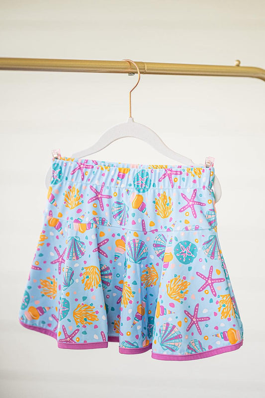 GLK0096  sea star girl kids shorts skirt 202505 preorder（