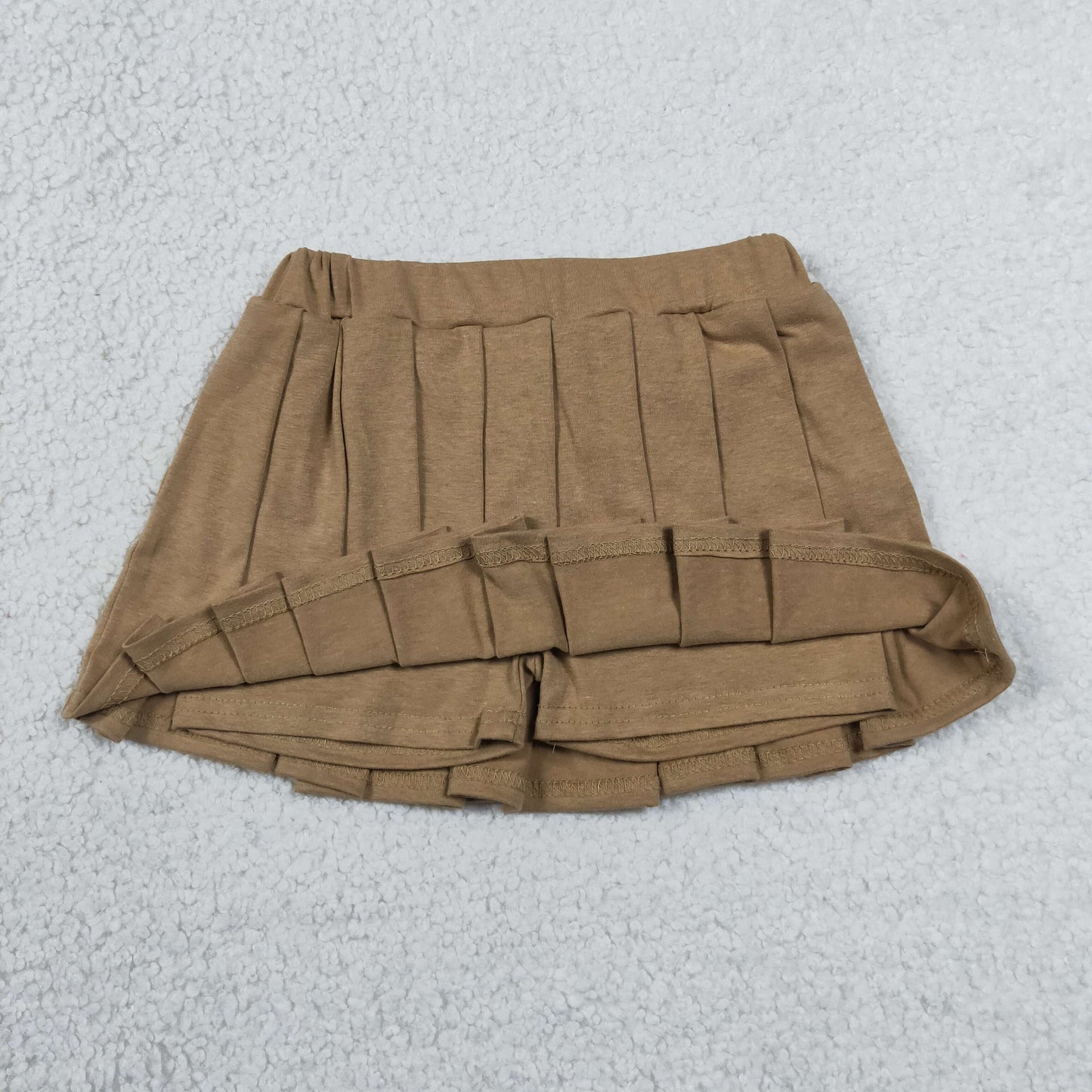 GLK0107 cotton Solid cotton khaki girl kids shorts skirt 202507 RTS