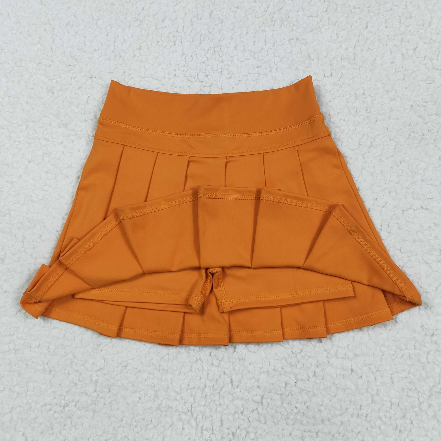 GLK0109 yoga orange girl kids shorts skirt 202507 RTS