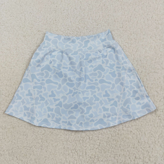 GLK0129 camo yoga kaki girl kids shorts skirt 202508 RTS
