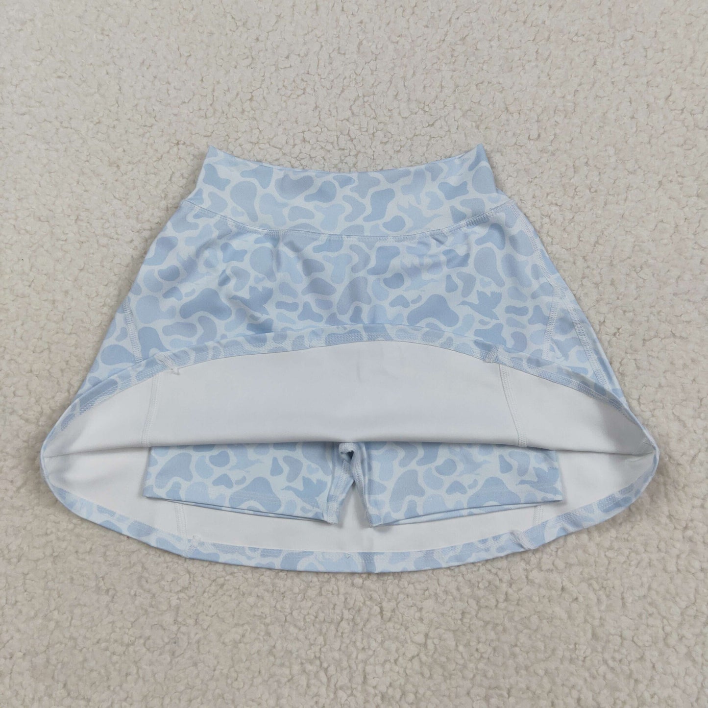 GLK0129 camo yoga kaki girl kids shorts skirt 202508 RTS