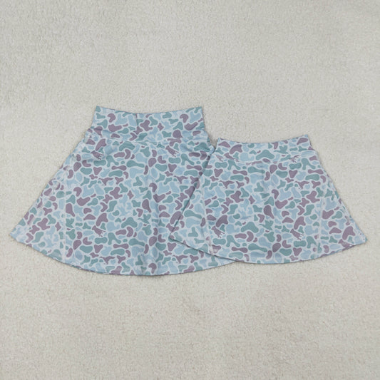 GLK0128  camo yoga girl kids shorts skirt 202509 RTS