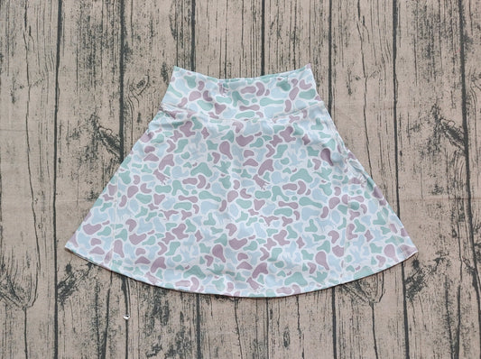 GLK0132 camo yoga girl kids shorts skirt 202508 RTS