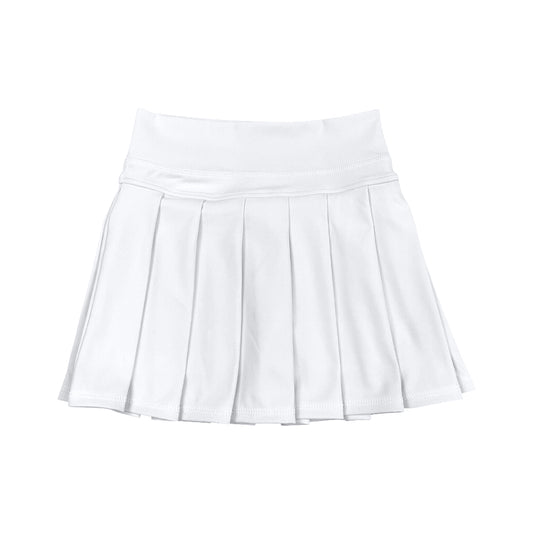 GLK0136 White yoga girl kids shorts skirt 202508 preorder