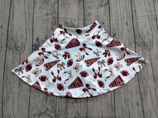 GLK0139 GO TEAM CHEER football yoga girl kids shorts skirt 202604 preorder