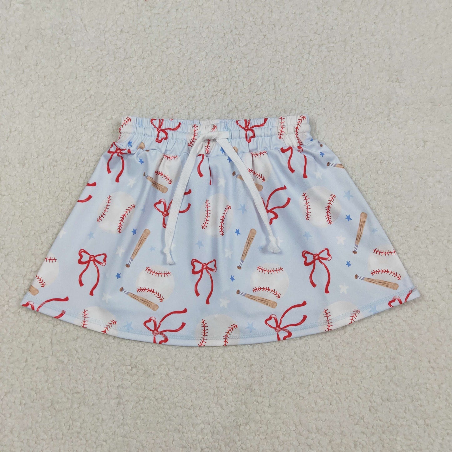 GLK0169 yoga bow baseball girl kids shorts skirt 202512 RTS
