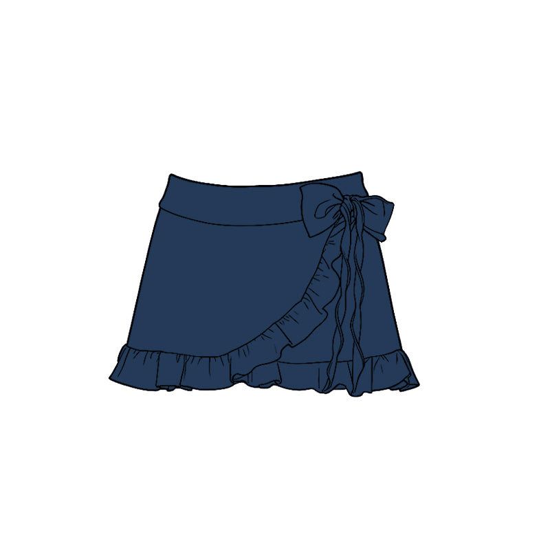 GLK0217 yoga blue girl kids shorts skirt 202511 preorder