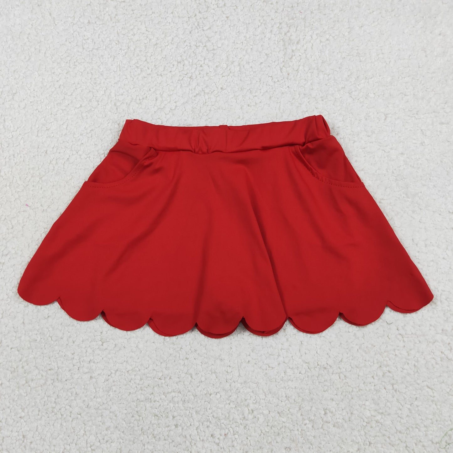 GLK0235 YOGA scallop pink girl kids shorts skirt 202607 RTS