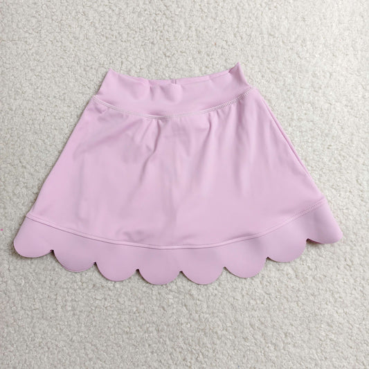 GLK0268  scallop blue girl kids shorts skirt 202607 RTS